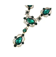 Sohi Gold-Plated Stone Statement Necklace
