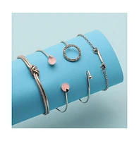 Sohi Gold-Plated Everyday Hand Bracelet Sets