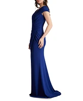 Tadashi Shoji Women's Cargill Pleated Draped Gown