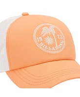 Billabong Women's Orange Aloha Forever Trucker Adjustable Hat