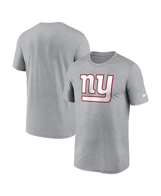 Nike Men's Heather Charcoal New York Giants Primetime Legend Logo Performance T-Shirt