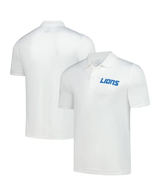 Fanatics Men's White Detroit Lions Polo Shirt