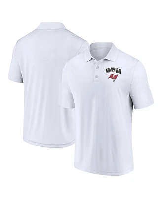Fanatics Men's White Tampa Bay Buccaneers Push Back Polo Shirt