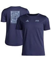 Adidas Big Boys and Girls Navy Sporting Kansas City Local Wrap T-Shirt