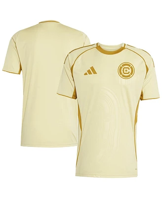 Adidas Men's Tan Chicago Fire 2025 One Planet Pre-Match Jersey