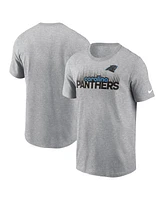 Nike Men's Heather Gray Carolina Panthers Local Essential T-Shirt