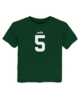 Nike Toddler Garrett Wilson Green New York Jets Player Name Number T-Shirt