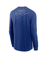 Nike Men's Royal Brooklyn Dodgers Cooperstown Collection Knockout Long Sleeve T-Shirt