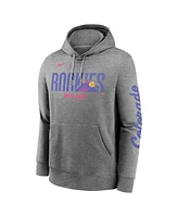 Nike Men's Heather Gray Colorado Rockies 2025 City Connect French Terry Club Fleece Pullover Hoodie