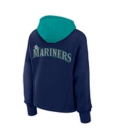 Fanatics Women's Navy Seattle Mariners Oversized Legacy Favorite Spectator Pullover Hoodie