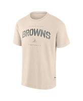 Fanatics Men's Cream Cleveland Browns Elements Weathered Tonal Future Ground T-Shirt