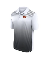 Logo Athletic Men's White/Black Washington Commanders Sandlot Game Polo Shirt