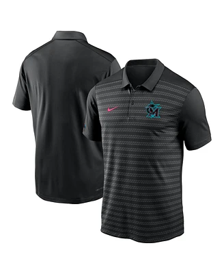 Nike Men's Black Miami Marlins 2025 City Connect Authentic Collection Victory Performance Polo Shirt