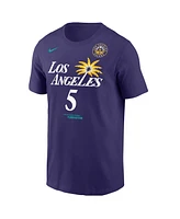 Nike Men's Dearica Hamby Purple Los Angeles Sparks Explorer Edition Name Number T-Shirt