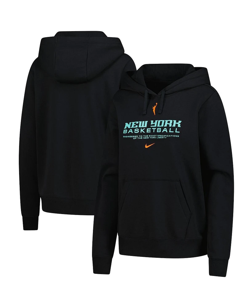 Nike Women's Black New York Liberty Club City Pullover Hoodie