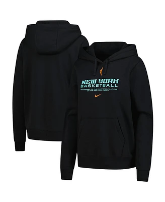 Nike Women's Black New York Liberty Club City Pullover Hoodie