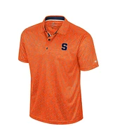 Colosseum Men's Orange Syracuse Sublimated Golf Polo Shirt