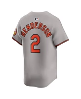 Nike Men's Gunnar Henderson Gray Baltimore Orioles Road Limited Player Jersey