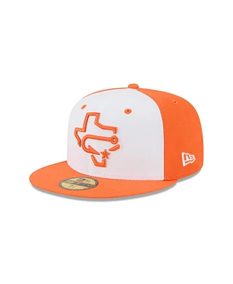 New Era Men's White Corpus Christi Hooks Theme Nights 59FIFTY Fitted Hat
