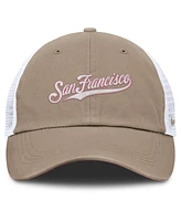 Nike Men's and Women's Khaki/White San Francisco Giants Club Trucker Adjustable Hat