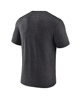 Fanatics Men's Heather Charcoal Carolina Hurricanes 2025 Stanley Cup Playoffs Crossbar Tri-Blend T-Shirt