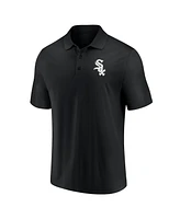 Fanatics Men's Black Chicago White Sox Primary Logo Polo Shirt