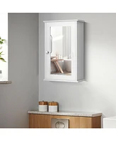 Bathroom Wall Cabinet with Single Mirror Door