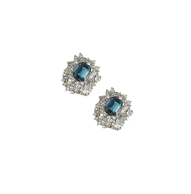 Sohi Emerald Mystic Mirage Stud Earrings