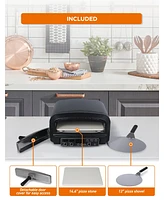 Commercial Chef Indoor Electric Pizza Oven, Includes Pizza Stone & Shovel
