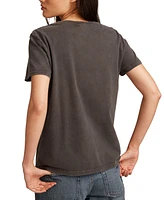 Lucky Brand Women's Celestial Floral Sun Crewneck Cotton T-Shirt