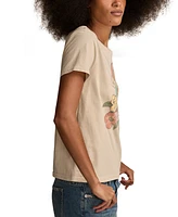 Lucky Brand Women's Hawaii Parrot Classic Cotton Crewneck T-Shirt