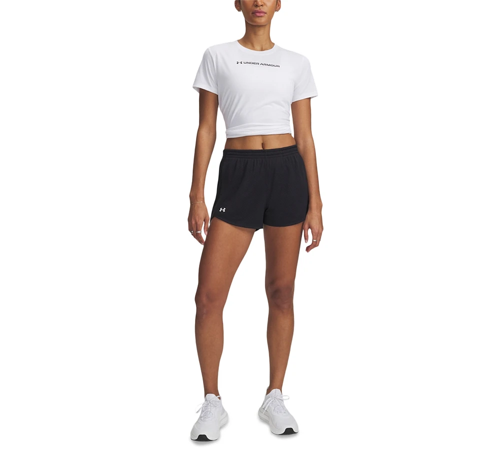 Under Armour Women's Ua Tech Play Up Mesh Shorts