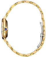 Citizen Eco-Drive Women's Princess Cinderella Diamond Accent Gold-Tone Stainless Steel Bracelet Watch 30mm Limited Edition Box Set