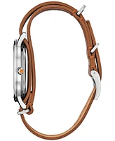 Citizen Eco-Drive Men's Star Wars Ahsoka Tano Brown Leather Strap Watch 41mm