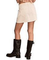 Lucky Brand Women's Crossover Cutoff Denim Mini Skirt