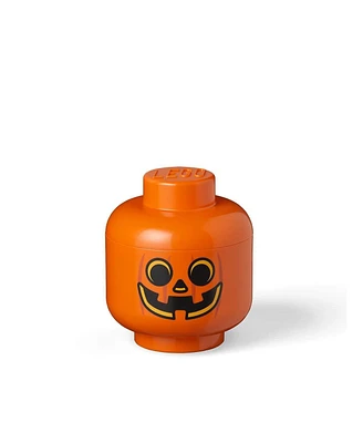 Lego Small Storage Head | Pumpkin | Orange