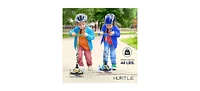 Hurtle 3-Wheel Mini Kickboard Scooter for Kids - Adjustable Handlebar, Led Light-Up Wheels, Ages 2-5