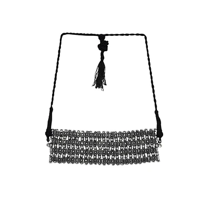 Sohi Oxidised Statement Choker Necklace