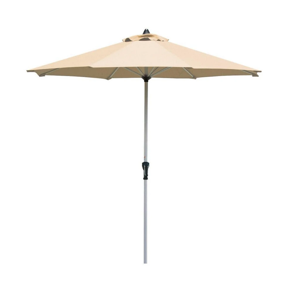 9 Feet Patio Outdoor Market Umbrella with Aluminum Pole without Weight Base