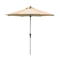 9 Feet Patio Outdoor Market Umbrella with Aluminum Pole without Weight Base