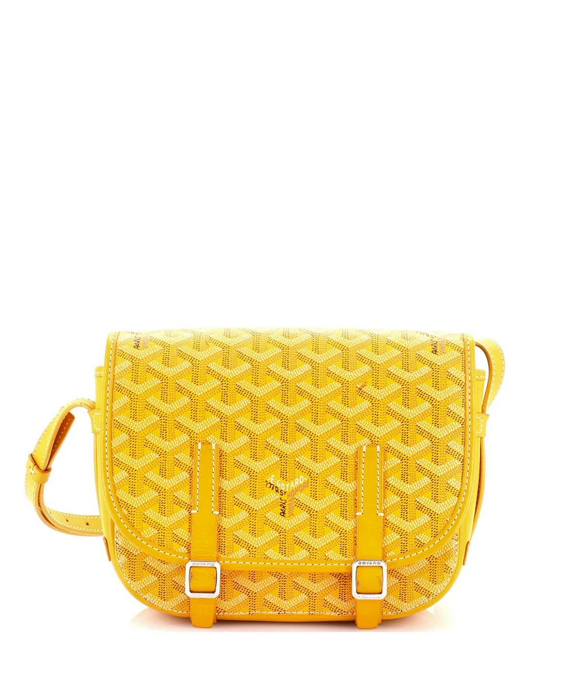 Pre-Owned Goyard Pm Belvedere Messenger Bag Coated Canvas
