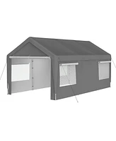 Carport Canopy 10x20 Ft - Heavy Duty Boat Car Garage