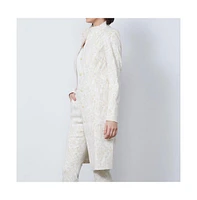 Etcetera Women's Floral Jacquard Coat Dreamscape