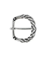 Trafalgar Men's 40mm Italian Solid Brass Twisted Patterned Harness Belt Buckle