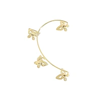 Sohi Gold-Plated Butterfly Cuff Earrings