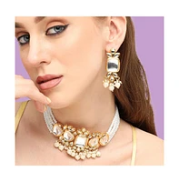 Sohi Mirror-Stone Jewellery Set