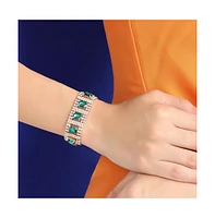 Sohi Gold-Plated Stones Bracelet
