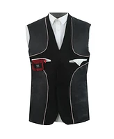 Elie Balleh Boys Black Slim Fit Melange Jacket