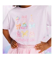 Sweet Wink Toddler Girls Birthday Cutie Short Sleeve T-Shirt