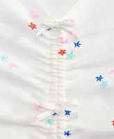 Epic Threads Little & Big Girls Doodle-Print Bow Top, Exclusively at Macy's